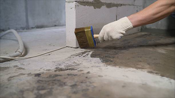 SJ Waterproofing Pros Interior Drainage System coverage map for Bangor, WI and surrounding area